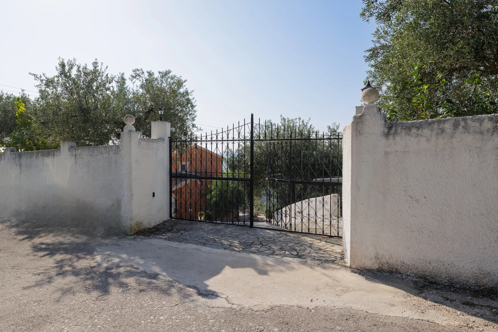Evening exterior view with lighting at Ef Zin Villa